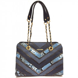 Elegantní dámská kabelka David Jones 5202-2 - modrá