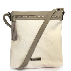Dámská crossbody kabelka David Jones 3823-2 - krémově šedá