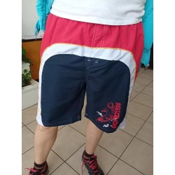 Pánské plavky plážové - modro-bílé