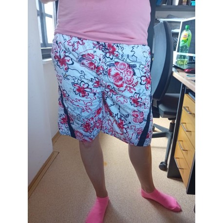 Pánské plavky plážové - modro-bílé